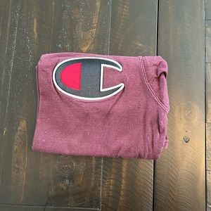 burgundy champion tee